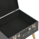 vidaXL Tabourets de rangement 3 Pièces Gris foncé Tissu
