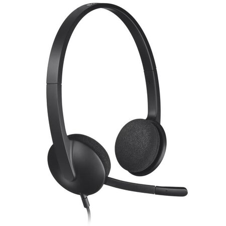 LOGITECH - Casque filaire USB Stereo H340 - Noir