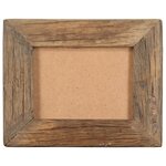 vidaXL Cadres photo 2 Pièces 23x28cm Bois de récupération solide et verre
