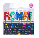 Bougies d'anniversaire romain et romane