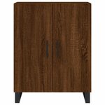 vidaXL Buffet haut Chêne marron 69 5x34x180 cm Bois d'ingénierie