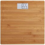 LIVOO DOM306 Pese-personne électronique en bambou -  Portée de 6 kg a 180 kg  -  Précision 100g