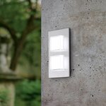 Eglo lampe murale à led d'extérieur pias 2 5 w argenté 93365