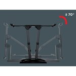 MELICONI 480866 Support mural TV pantographe Slim 400 SDRP PLUS pour TV de 32'' a 80'' (81-203 cm) + câble