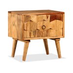 vidaXL Meuble de chevet avec 1 tiroir Bois