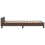 vidaXL Cadre de lit avec tête de lit Marron 90x190 cm Similicuir