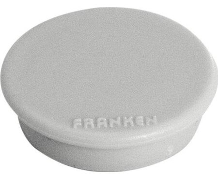 Paquet de 10 Aimants Ronds diam 24 mm Gris FRANKEN