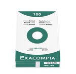 Étui De 100 Fiches - Bristol Ligné Non Perforé 100x150mm - X 10 - Exacompta