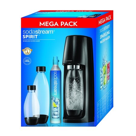 Sodastream Spirit Mega Pack Noir MEGA PACK SPIRIT