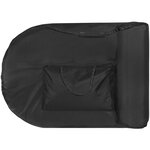 Tectake table de massage sawsan 3 zones avec rembourrage de 5cm et châssis en bois - noir