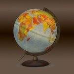Globe terrestre lumineux en relief Ø 30 cm - Primus Relief