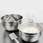 Bassine inox fond silicone 3 l - vogue -  - inox/silicone3 x115mm