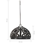 vidaXL Plafonnier industriel en forme de roue dentée 45 cm E27