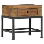 vidaXL Table de chevet 40 x 35 x 40 cm Bois de récupération massif