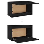 vidaXL Meubles TV 5 Pièces Noir Bois massif de pin
