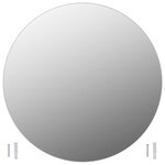 vidaXL Miroir mural 70 cm Rond Verre