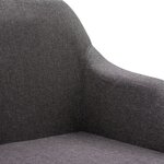 vidaXL Chaises pivotantes à manger lot de 2 taupe tissu