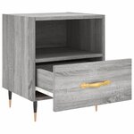 vidaXL Tables de chevet 2 Pièces gris sonoma 40x35x47 5 cm