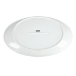Assiettes creuses ovales en porcelaine blanche 365 x 235 mm - lot de 2 - olympia -  - porcelaine365 235