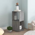 vidaXL Armoire rotative Gris béton 34 5x34 5x75 5 cm Aggloméré