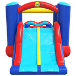 Happy Hop Château gonflable avec toboggan 529x252 5x215 cm PVC