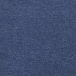vidaXL Lit à sommier tapissier avec matelas Bleu 90x200 cm Tissu