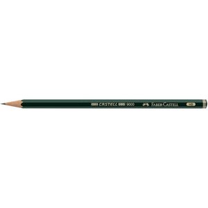 Crayon papier 9000 hexagonal mine 2mm 3h x 12 faber-castell