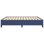 vidaXL Cadre de lit Bleu 160x200 cm Tissu