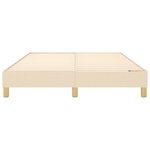 vidaXL Sommier à ressorts de lit Crème 140x190 cm Tissu