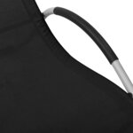 vidaXL Chaise longue Textilène Noir et gris