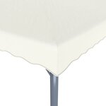 vidaXL Tonnelle 400x300 cm Crème Aluminium