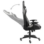 vidaXL Chaise de jeu pivotante Blanc PVC