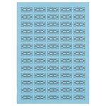 Étiquette adhésive permanente 99 1x38 1 mm (lot de 1400)