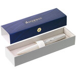 Waterman emblème stylo bille  ivoire  recharge bleue pointe moyenne  coffret cadeau