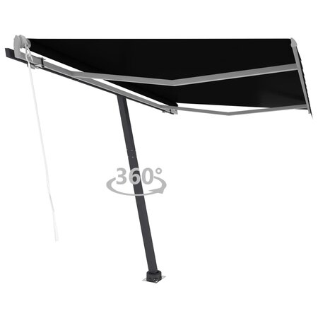vidaXL Auvent automatique sur pied 350x250 cm Anthracite