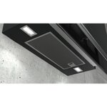 Hotte décorative murale siemens - évacuation et recyclage - 394 m³/h - 57db - 5 vitesses - l 90cm - noir finition verre