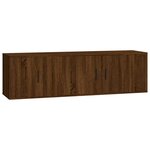 vidaXL Ensemble de meubles TV 2 Pièces Chêne marron Bois d'ingénierie