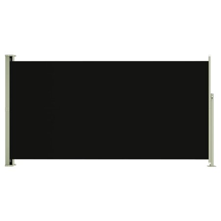 vidaXL Auvent latéral rétractable de patio 160x300 cm Noir