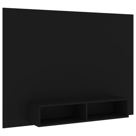 vidaXL Meuble TV mural Noir 135x23 5x90 cm Aggloméré