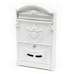 Boite aux lettres design antique blanc murale courrier