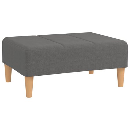 vidaXL Repose-pied Gris clair 78x56x32 cm Tissu