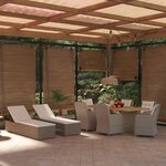 vidaXL Ensemble à dîner de jardin 9 Pièces Résine tressée Marron