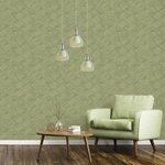 Evergreen Papier peint Wicker Natural Vert