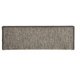 vidaXL Tapis d'escalier autocollants 15 Pièces 65x21x4 cm Gris et beige