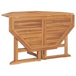 vidaXL Mobilier à dîner d'extérieur pliable 7 Pièces Bois solide de teck