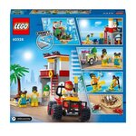Lego 60328 city le poste de secours sur la plage  jouet de construction  quad et plaque route  cadeau pour enfants +5 ans