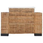 vidaXL Fauteuil avec coussins Rotin naturel