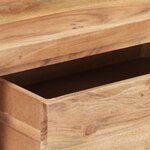vidaXL Table console 100x35x76 cm Bois d'acacia avec bord naturel