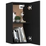 vidaXL Ensemble de meubles TV 4 Pièces Noir Aggloméré