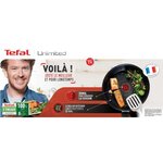 Tefal g2553802 poêle à crêpe 25 cm unlimited - tous feux dont induction - fabrication française - noir